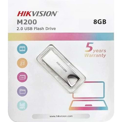 HİKVİSİON 8 GB USB 2.0 HS-USB-M200/8G METAL FLASH BELLEK