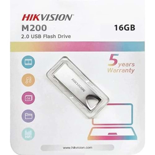 HİKVİSİON 16 GB USB 2.0 HS-USB-M200/16G METAL FLASH BELLEK