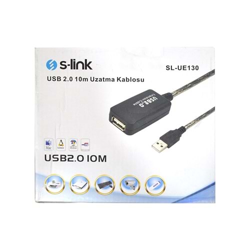 S-LINK SL-UE130 USB2.0 10m UZATMA KABLOSU
