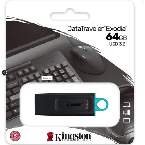KINGSTON DATATRAVELER EXODIA DTX/64GB 64GB USB 3.2