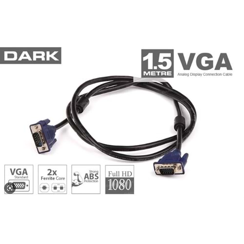DARK DK-CB-VGA150 1.5M VGA KABLO