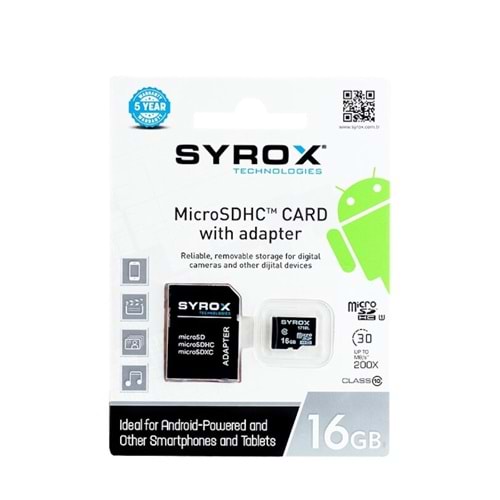*SYROX MC16 16 GB HAFIZA KARTI