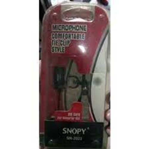 SNOPY SN-2023 MİCROPHONE COMFORTABLE TİE CLİP STYLE