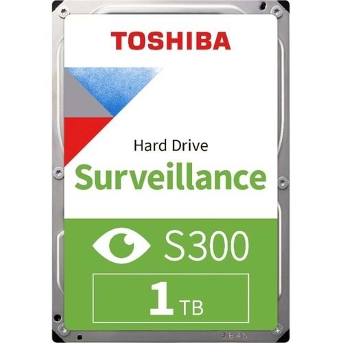 TOSHIBA S300 1TB 5700RPM 64MB SATA3 HDWV110UZSVA (GÜVENKİK DİSKİ)